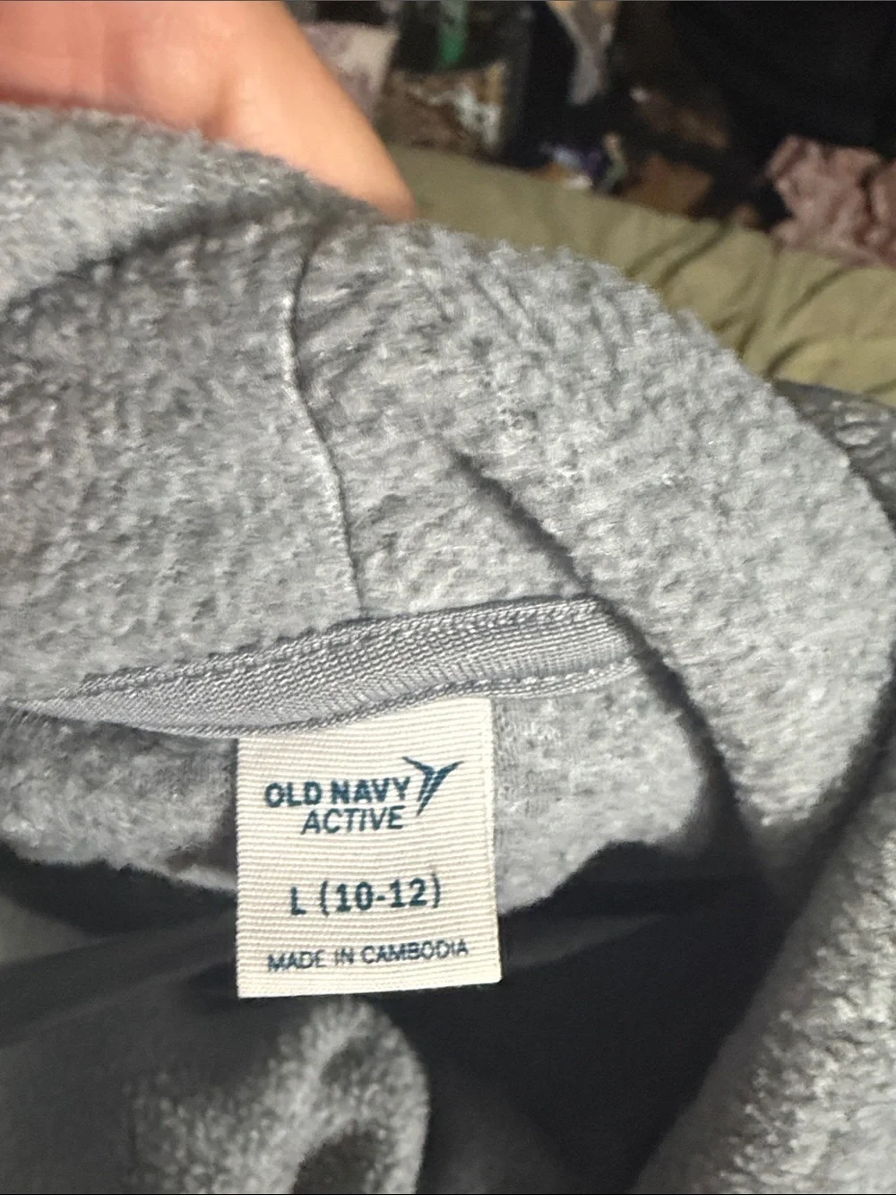 Old Navy Light Gray Funnel Neck Sweatshirt